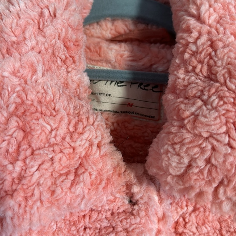 Free People Fur Jacket in Melon - Picture 3 of 4